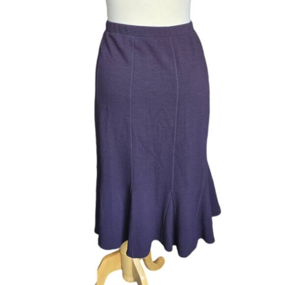 Eileen Fisher Tulip Purple Skirt. Size Large - Picture 2 of 7